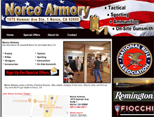 Tablet Screenshot of norcoarmory.com